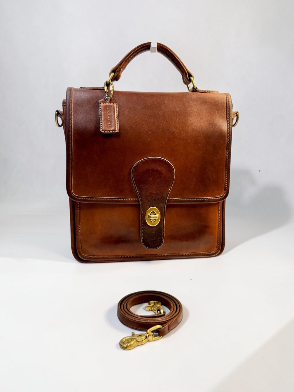 🐻 Vintage Coach Station Bag USA | Style 5130 | British Tan